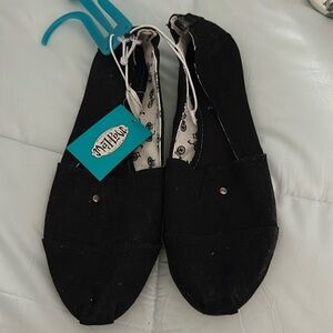 Mad love black flats. NWT